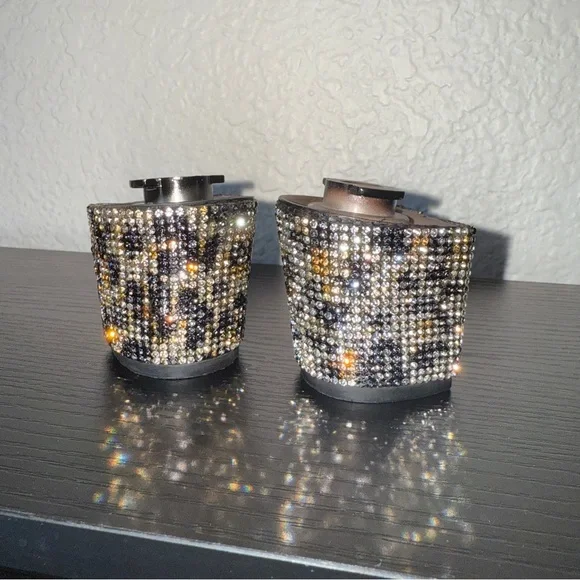 Pashion Footwear Glittering Black and Gold Heels - Picture 7 of 10